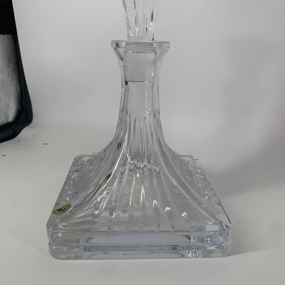 Waterford Crystal Clarion Ships Decanter Square Lead Crystal Made in Slovenia